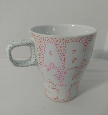 Taza IKEA Fargrik colorida alfabeto punteado apilable profesor director ¡BONITA! Foto 1 de 4