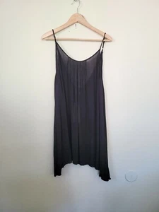 Elan Black Wavy Tank Top Size Large - Picture 1 of 5