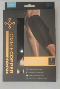 Tommie Copper Compression Calf Sleeve Joint Pain Relief Small/Medium Black - Picture 1 of 2