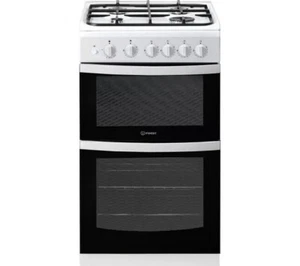 INDESIT ID5G00KMW 50 cm Gas Cooker - White - Picture 1 of 13