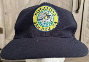 VTG San Jose, CA Fly Casters Fly Fishing Hat Snapback Rare - Picture 1 of 7