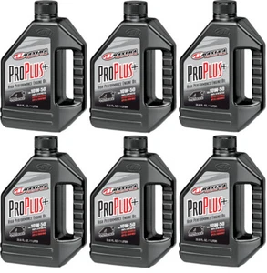 6 1L Bottles Maxima Pro Plus 10W-50 Full Synthetic Motorcycle ATV Engine Oil - Picture 1 of 1