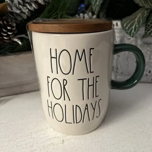 Rae Dunn Coffee Mug with Lid Home for the Holidays - Foto 1 di 5