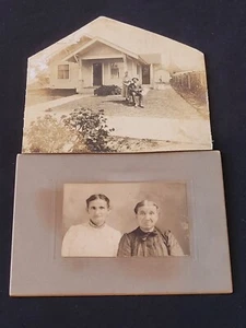 Lot Of 2 Antique Photographs Identified Eliza Lindsley Family - Picture 1 of 6