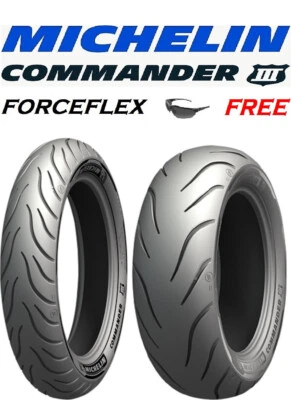 Neumático Michelin Commander 3 delantero/trasero 130/60-19 180/65-16 harley road glide 15-17 Foto 1 de 3