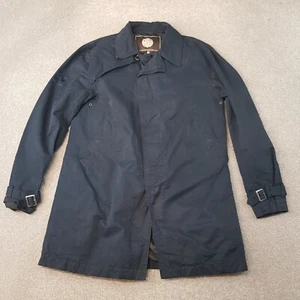 Bonita Chaqueta Verde Para Hombre Mediana Azul Marino Trinchera Lluvia Mac Abrigo Informal Mods Liam - Imagen 1 de 10