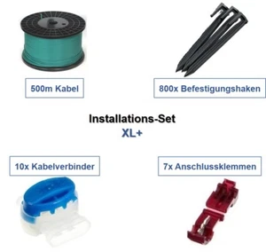 Juego de instalación XL+ robot cortacésped Kärcher RLM 4 cables gancho conector paquete kit - Imagen 1 de 7