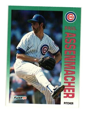 1992 Fleer #375b Paul Assenmacher - Image 1 of 2