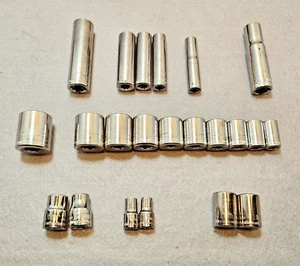 Lot of 22 Mixed Assorted Craftsman Sockets Made In USA Metric - Bild 1 von 14