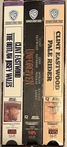 VHS Clint Eastwood Collector's Edition Josey Wales, Pale Rider, Unforgiven - Picture 1 of 3