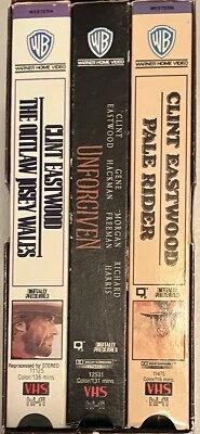 VHS Clint Eastwood Collector's Edition Josey Wales, Pale Rider, Unforgiven - Image 1 of 3