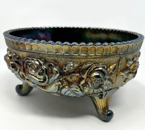 RARE Imperial Lustre Rose Ferner / Silvery Finish Over Violet Blue Base 7.5 - Bild 1 von 12