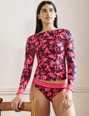 Boden - Long Sleeve Rash Guard - Damen Badetop Top Oberteil UK 8 EU 34/36 - Bild 1 von 2