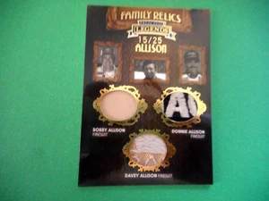 2009 PP Legends ALLISON FAMILY RELICS R-U FS Bobby Donnie Davey Card FR-AL 15/25 - Picture 1 of 4