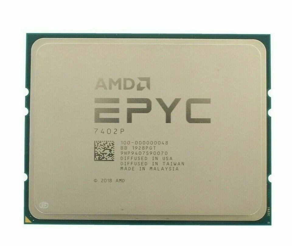 NEW Dell AMD EPYC 7402P 24-Core 2.80GHZ 128MB L3 CPU Processor - 100-000000048 - Image 1 of 1