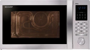 Sharp Forno a Microonde Combinato con Grill 25 Litri 900 Watt Inox R722STWE - Foto 1 di 4