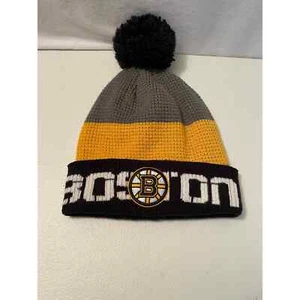 Boston Bruins NHL winter hat black yellow Reebok Center Ice collection - Picture 1 of 5