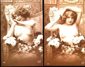 2 RIPRODUZIONI FOTOGRAFICHE NUDI ARTISTICI ANNI '20-'30 MISURA CARTOLINA 037 - Imagen 1 de 1