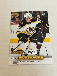 2019-20 UPPER DECK KARSON KUHLMAN CANVAS YOUNG GUNS ROOKIE BRUINS A5 - Picture 1 of 2