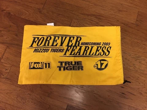 Forever Fearless Missouri Tigers Mizzou Homecoming 2003 Laundry Bag Yellow-EUC Cover