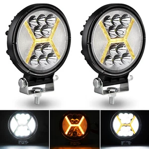 LED Arbeitsscheinwerfer & Stroboskoplicht Blinklicht Warnleuchte für Bagger LKW - Bild 1 von 11