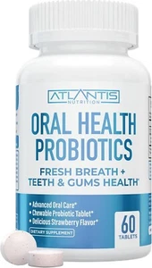 Oral Probiotics Chewable Tablet Dental Probiotic for Gum Care & Teeth Care 11/26 - Picture 1 of 8