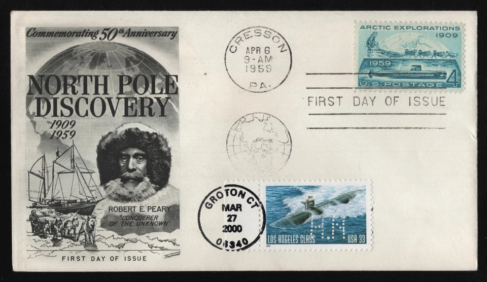 #1128 4c Arctic Explorations, Fleetwood-Dual Cancel **ANY 5=FREE SHIPPING** - Image 1 of 1