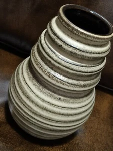Retro Scheurich Wein / Vienna Fat Lava WGP 'Doughnut' 269-22 Vase by A. Seide - Picture 1 of 13