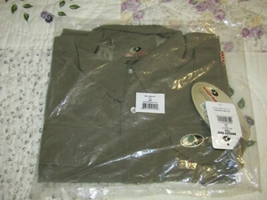 MOSSY OAK Camp Hemd HERREN Grün Salbei Kurzarm Knopfleiste Obsession SMALL NEU - Bild 1 von 6
