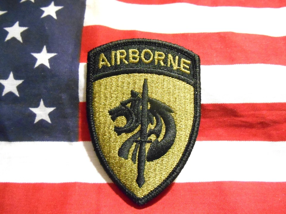 US ARMY SPECIAL OPERATIONS COMMAND AFRICA SSI PATCH WITH HOOKS - Image 1 of 1