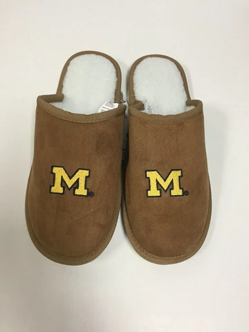 Michigan Wolverines Men's Team Color Moccasin Slide Slippers Cover