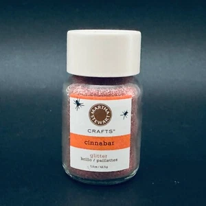 Martha Stewart CINNABAR Glitter Fall Color Orange Halloween Thanksgiving - Picture 1 of 2