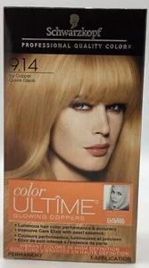 1-Schwarzkopf Professional Quality Color 9.14 ICY COPPER Ultime Glowing Copper - Picture 1 of 2