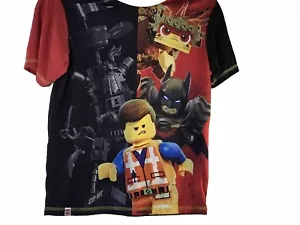 Lego Movie 2 con maglietta grafica Batman & Emmet ragazzi ignifuga taglia 10/12 - Foto 1 di 8