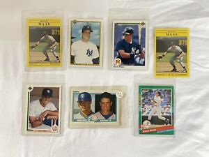 Lot of 7 Kevin Maas Baseball Cards; Upper Deck #70 & 375, Fleer #641 & 672,