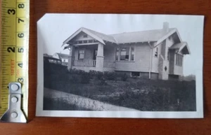 RARE OLD VINTAGE PHOTO HOME HOUSE LANDSCAPING PORCH - Picture 1 of 1