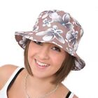 i-Smalls Women's Foldable Lightweight Floral Bucket Sun Hat with Size Toggle