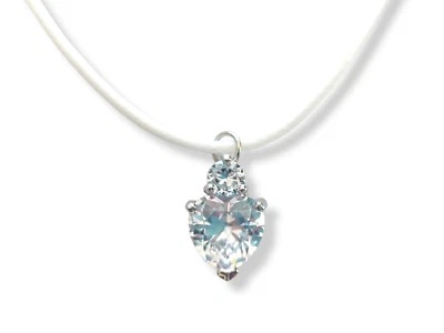 Collana cuore Pietra trasparente Brillante Brillantino Punti luce Donna L.15086 - Immagine 1 di 4