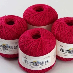 Aipeng 4ballsx50g Hand DIY Wear Cotton Lace Crochet Shawl Knitting Yarn 17 - Picture 1 of 12
