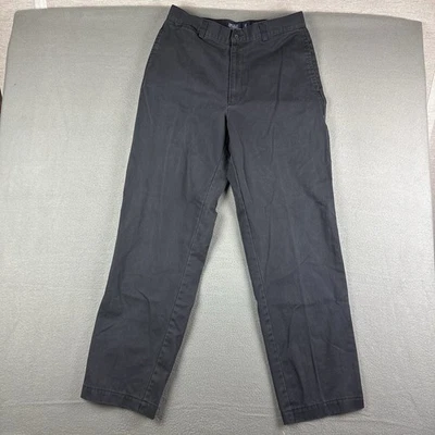 Pantalones chinos Polo Ralph Lauren para hombre 32x32* negros frente plano vintage preppy años 90 Foto 1 de 4