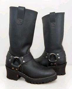 Womens Wesco Boots 11" Harness Engineer Motorcycle Boots Lug Sole Sz 7.5B - Bild 1 von 10