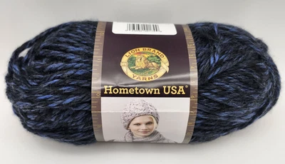 Lion Brand Yarns 'Milwaukee Midnight' 4 oz 64 yd 100% Acrylic Super Bulky - Image 1 of 4