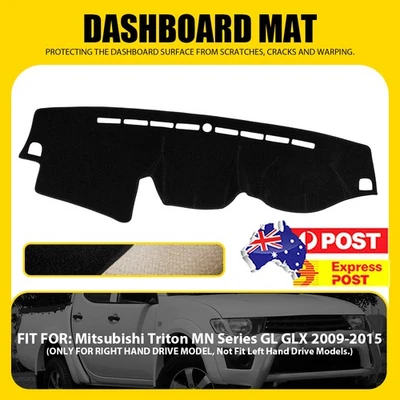 Dashboard Cover Fit Mitsubishi Triton MN 2009-2015 Premium Polyester - image 1 of 4