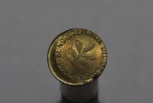 🧭 🇩🇪 GERMANY ERROR COIN FEDERAL 10PF. OFF CENTRE B88 #K1238 - Picture 1 of 4