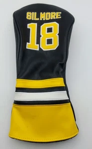 NEW Happy Gilmore #18 Black/Yellow Golf Club Head Cover Driver - Picture 1 of 2