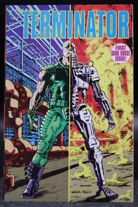 Terminator (1990) #1 primera impresión primera edición Dark Horse arte Chris Warner casi nuevo- - Imagen 1 de 3