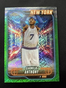 2024-25 Topps Chrome Carmelo Anthony Green Logo Refractors #83 - Picture 1 of 2