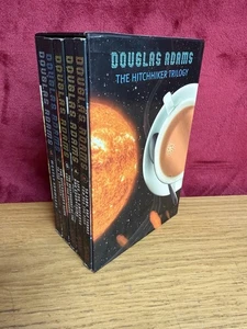 Douglas Adams The Hitchhiker's Guide to the Galaxy 5 Book Box Set Picador Sci-Fi - Picture 1 of 12