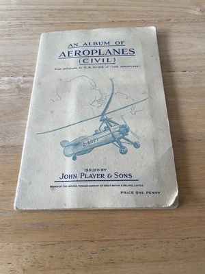 John Player & Sons an Album of Aeroplanes (Civil) 1937 Full Set - Image 1 of 4