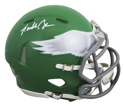 Eagles Randall Cunningham Firmado 2023 Sobre el Campo Alt Speed Mini Casco BAS Testigo Foto 1 de 2